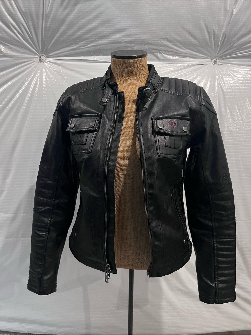 Harley-Davidson Riding Gear 98115-16VM Black Label Quilted Coated Denim Jacket M